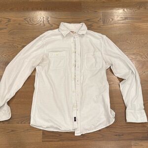 Faherty Men’s White Button Up Men Large